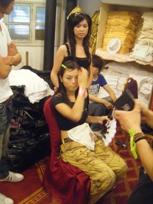 后台化妆室
